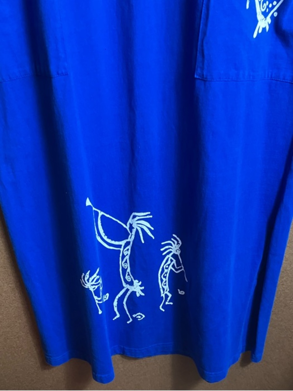 Just Be Royal Blue Maxi Dress with Embroidered Motif - Picture 4 of 12